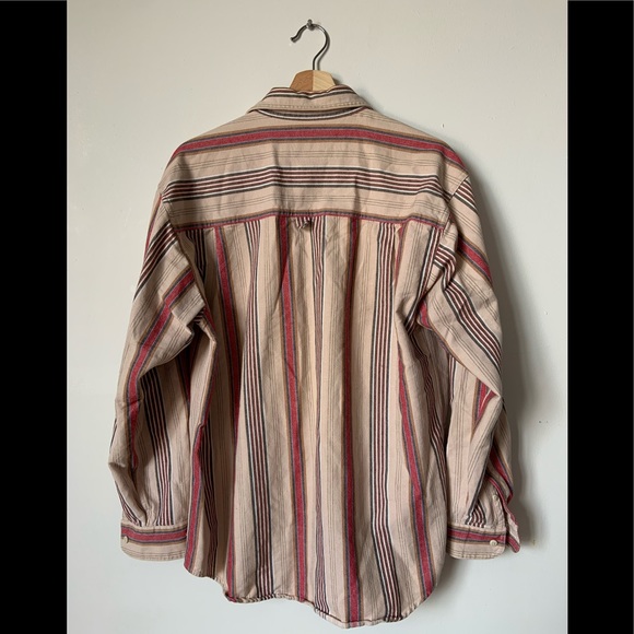 Eddie Bauer Vintage Striped cotton button up shirt - Picture 2 of 3